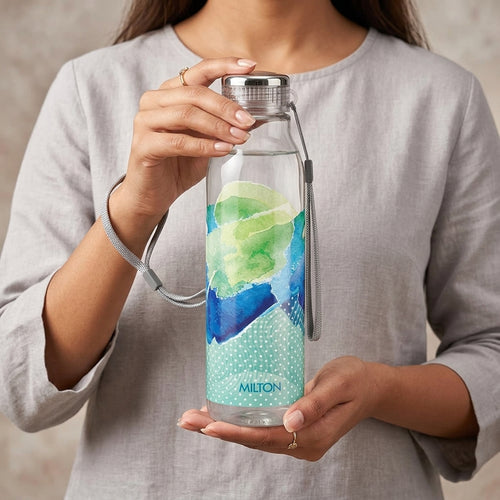 MILTON Water Bottle, 1 Litre, Reusable Plastic Fridge Bottle, BPA Free and Leak Proof Bottles for Travel, Work, Pack of 1